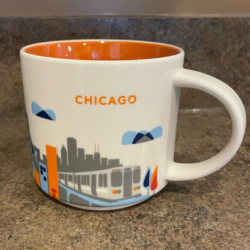 Starbucks 2014 Chicago You Are Here Collection Mug 14 Fluid Oz